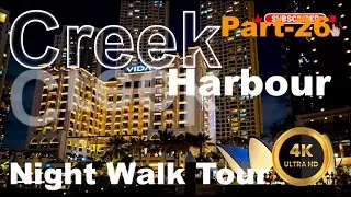 Night Walk Tour in Creek Harbour Dubai UAE Part 26 | Dubai city | UAE 2025 4K , 60 FPS UHD video