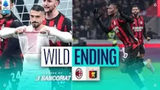 Serie A clash between AC Milan and Genoa.