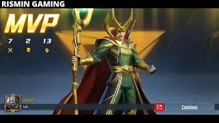Loki Insane Energy Damage Build Rank Gameplay - Marvel Super War