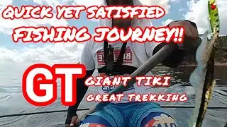 👍😲🫡 QUICK YET SATISFIED FISHING JOURNEY: GTs! (GIANT TIKI & GREAT TREKKING) #respect #fishing