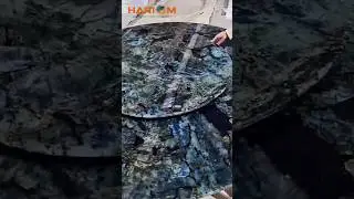 Beautiful labradorite stone center dining table