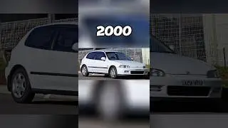 🔥 revolution of Honda civic 👿[1976~2023]🔥#hondacivic #automobile #revolution