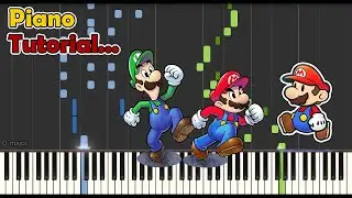 [Piano Tutorial] Mario & Luigi: Paper Jam - Boss Battle (Big Bang!)