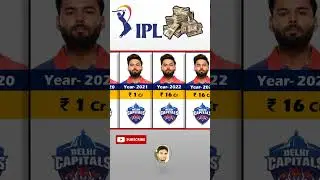 Rishabh Pant Ipl Income Year Wise. IPL Auction 2024 #ipl #shorts #cricket #ipl2024 #india