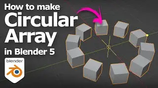 Как создать массив кругов в Blender 5