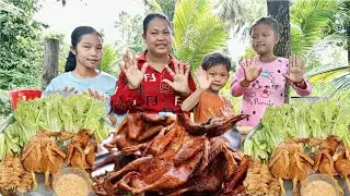 Yummy Cooking and Delicious Eating Fried Ducks - Survival Farming Kh