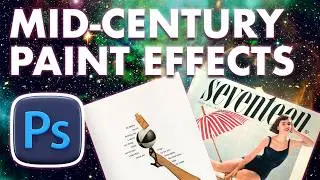 How to Create Mid-Century Modern Paint Effects in Photoshop – Vintage Illustration Tutorial