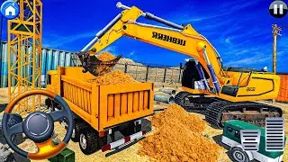 Highway Road Construction Game | Heavy Machines Road Building Simulator | Android Gameplay