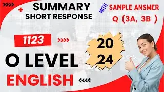 O level English  Summary writing - 3