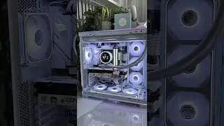 New pc setup🥹 #pc #pcgaming #pcbuild #pcsetup #setup #whitesetup #whitepc #whitepcbuild #whitepc