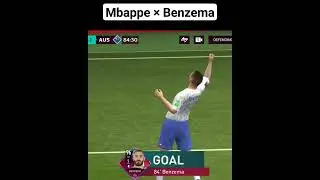 Mbappe &times; Benzema goal in worldcup 2022 - FIFA MOBILE @footybitez #soccer #calcio #esports