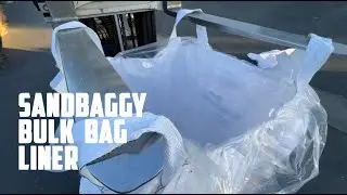 Sandbaggy Clear Bulk Bag Liners | Made in USA | Liners Fits Bulk Bags Up to 55