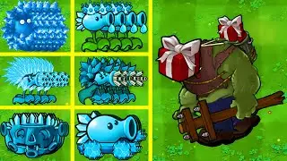 PVZ 1 Hybrid Challenge | Box Head Gargantuar Zombie Vs 5 Ice Hybrid Plants | Epic Battle!