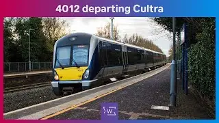Translink NI Railways no. 4012 departs Cultra (13/02/2023)