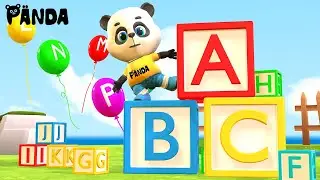 ABC Song | Learning Alphabet With Panda | Nursery Rhymes & Kids Songs