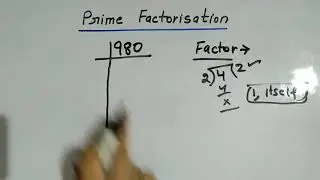 Prime Factorization Easy way / What is prime Factor //Class - 5/Class-6/Class-7//Class-8//