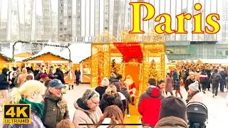 Paris France🇫🇷- Christmas in Paris 2022 | Paris Christmas Market 4K | Paris 4K | A Walk In Paris