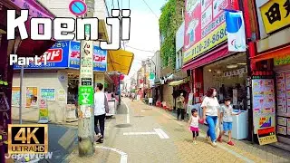 【4K Japan Walk】Koenji - Tokyo. Experience Local streets of Tokyo.
