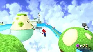 Hurry, He's Hungry - Sea Slide Galaxy Star 6 (Super Mario Galaxy Coin Runs)