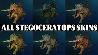 ALL STEGOCERATOPS SKINS in Jurassic World Evolution 3 | 4K Showcase 🦖