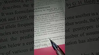 #hardy weinberg law #bsc2year #zoology sure 5 marks  question