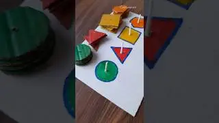 How to create matching shapes game fun | #diy #kidsfun #fungamesforkids #fungame #toddlerlearning