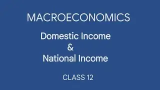 MACRO/ P2/ CLASS 12/ DOMESTIC & NATIONAL INCOME, BASIC CONVERSION FORMULA