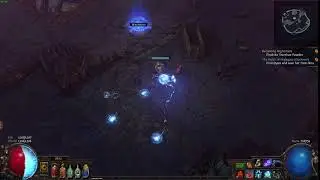 Path Of Exile, Lightning Tendrils not working