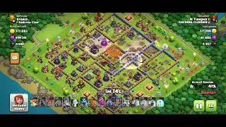 TH 15 cc trps super archers charge with 5 invi spell against on  TH 16