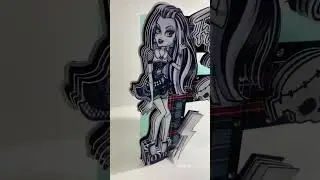 Monster High 3D Letters Collection: ⚡️Frankie Stein⚡️#crafting #papercraft #homedecor #partydecor