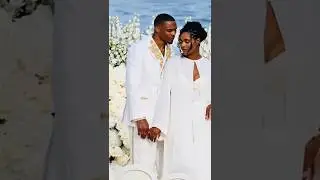 NBA Player Russell Westbrook 10 Vow Renewal Ceremony with wife  Nina Westbrook happy Anniversary