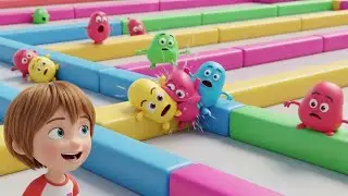 Los frijoles saltarines de Fall Guys se fueron rodando | Canciones Infantiles y Rimas para Ni&ntilde;os