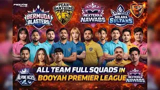 ALL TEAMS FULL SQUADS IN BOOYAH PREMIER LEAGUE 🔥🫡👽💀