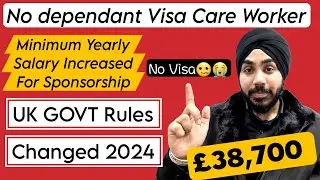 5 UK Govt Rule Change Policies 2024 | Minimum income &pound;38,700 for Tier2 Visa