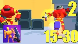 Gun Master 3D: Shoot 'Em Down - Part 2 - All Levels 16-30 Gamepley (Android)