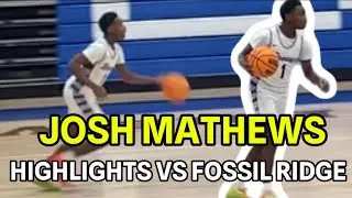 Josh Mathews Highlights vs Fossil Ridge