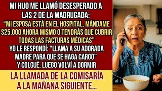 HISTORIAS REALES. Mi hijo me llamó a las 2 a.m. exigiendo $25,000 para su esposa en el hospital