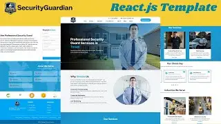 Build a Professional Business Website with React | React Template for Security Company