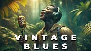 #167 Vintage Blues Music [🎙Raw Soulful Vocals ] Relaxing Night Escape l Retro Classics Style
