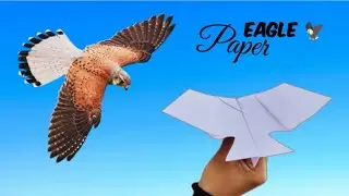 I Made a PAPER EAGLE That Actually Flies Like a Real Bird! 🦅✈️ | Ultimate Origami Glider Test!