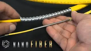 nanoFIBER Optic cable overview and comparison to traditional metal-clad indoor armored.