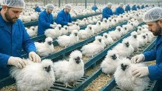 Inside the World’s Largest Silkie Chicken Factory: From Egg to Show-Grade Bird (Full Process)