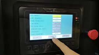 How to set screw air compressor controller language