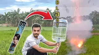 Flash Bomb Blast In Water Bottle💥।। জারের মধ্যে ফ্ল্যাশ বোম ফাটানো😲