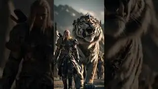 Warrior Girl & Her Giant Tiger Partner 🐅⚔ | Epic Fantasy Scene