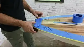 How to Make a Wood Paddle Board -  #14 Preparing for Lamination