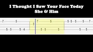 I Thought I Saw Your Face Today - She & Him (Easy Ukulele Tabs Tutorial)
