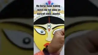 Ma Durga mask making video tutorial | mask making ideas #shortsyoutube #shortsvideo