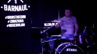 Олег Тирский - 7 шагов (AMATORY drum cover) | Барабанный вечер от DRUMSTARZ в Барнауле