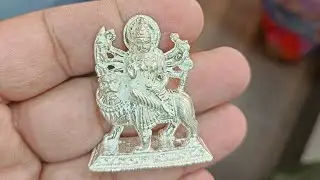 kanaka Durga matha Vendi vigraham #kanakadurgamma #vijayawada #silveridols #viral #shorts